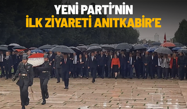 SON DAKİKA... YENİ Parti'nin ilk ziyareti Anıtkabir'e