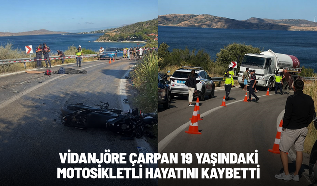 Vidanjöre çarpan 19 yaşındaki motosikletli hayatını kaybetti