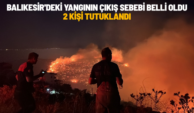 Balıkesir'deki orman yangının çıkış sebebi belli oldu, 2 kişi tutuklandı