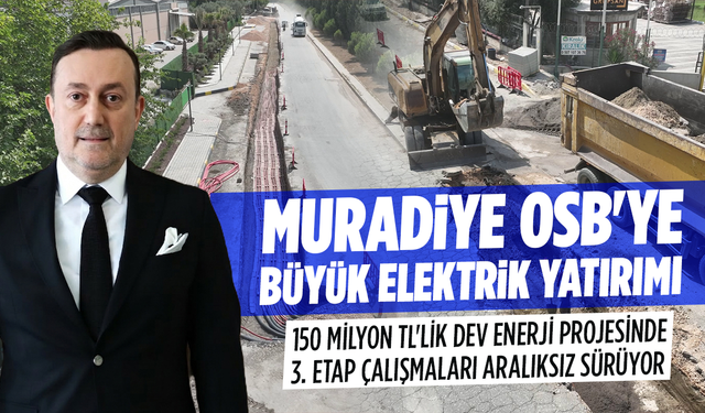 Muradiye OSB'de 150 Milyon TL'lik Dev Enerji Projesinde 3. Etap Çalışmaları Aralıksız Sürüyor