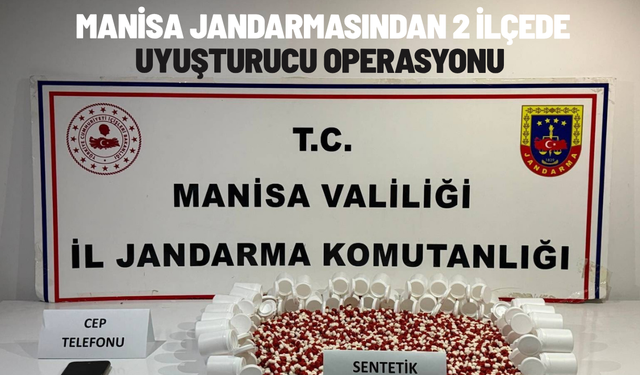 Manisa'da zehir tacirlerine darbe: 3 kişi tutuklandı