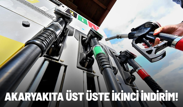 Akaryakıta üst üste ikinci indirim