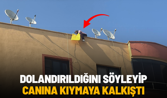 Emlakçı tarafından dolandırıldığını öne süren kadın canına kıymaya kalkıştı