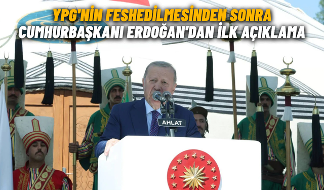 YPG'nin feshedilmesinden sonra Cumhurbaşkanı Erdoğan'dan ilk açıklama