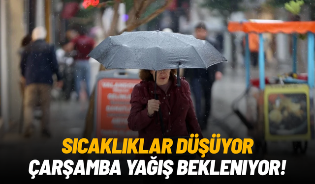 Manisa’da sıcaklıklar düşüyor, çarşamba yağış geliyor