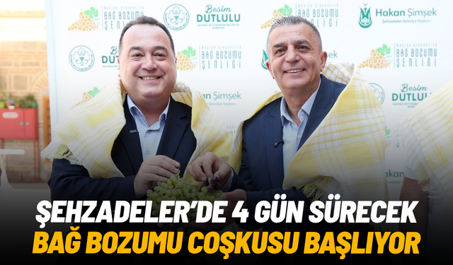 Şehzadeler’de 4 gün sürecek bağ bozumu coşkusu başlıyor