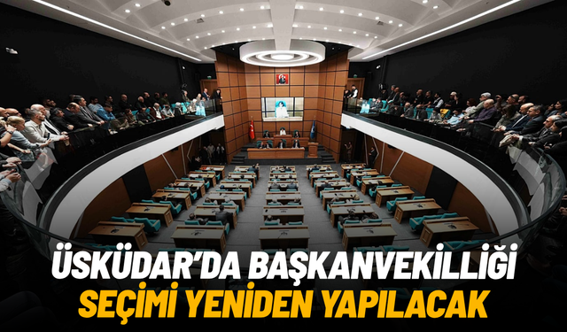 Üsküdar’da başkanvekilliği seçimi yeniden yapılacak