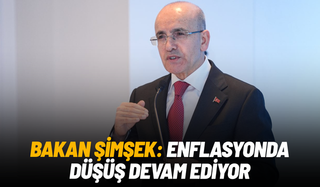 Bakan Şimşek: Enflasyonda düşüş devam ediyor