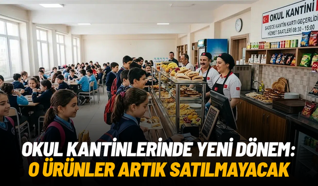 Okul kantinlerinde yeni dönem: O ürünler artık satılmayacak