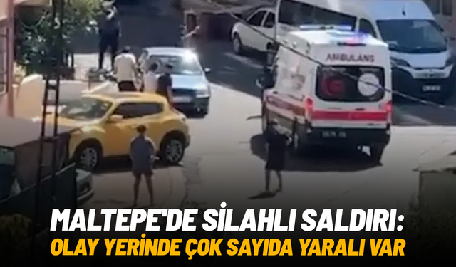Maltepe'de silahlı saldırı: Olay yerinde çok sayıda yaralı var