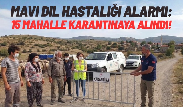 Mavi dil hastalığı alarmı: 15 mahalle karantinada!
