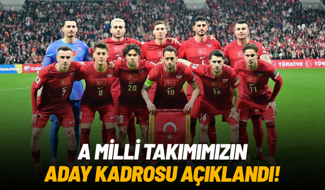 SON DAKİKA... A Milli Takım kadrosu açıklandı