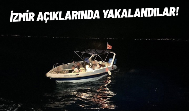 İzmir açıklarında 56 düzensiz göçmen yakalandı