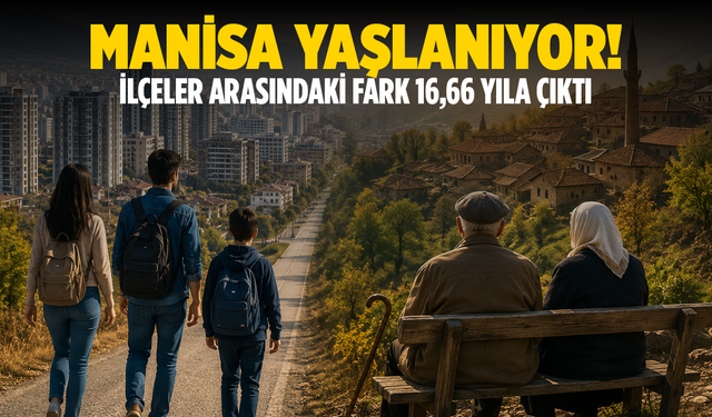 Manisa'nın nüfusu yaşlanıyor: En genç ve en yaşlı ilçesi arasında 16,66 yıllık fark