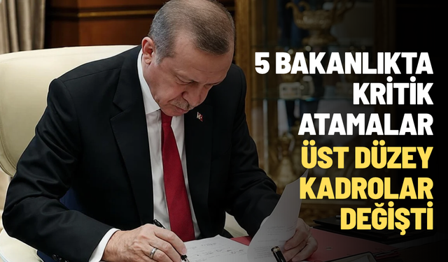 Bakanlıklarda üst düzey değişim: Üç il müdürü görevden alındı, yeni atamalar yapıldı