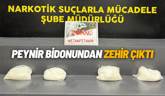 Peynir bidonundan zehir çıktı