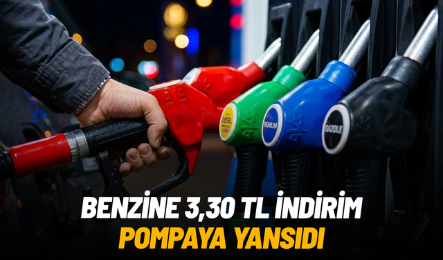 Benzine 3,30 TL indirim geldi: Pompaya yansıdı