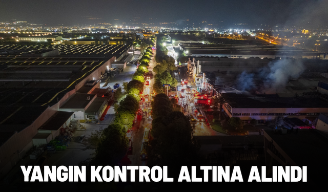 Manisa'daki fabrika yangını kontrol altına alındı