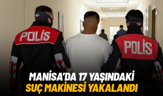 Manisa'da 152 yıl hapis cezasıyla aranan 17 yaşındaki şüpheli parkta yakalandı