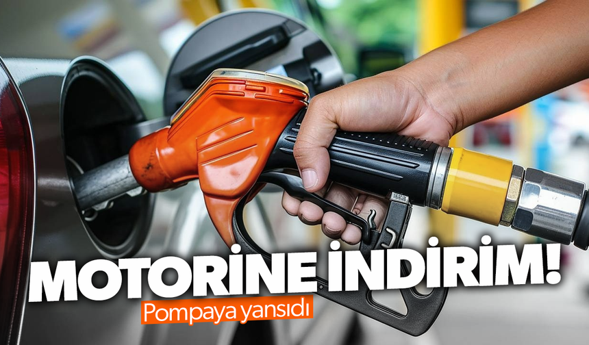 Motorine gece yarısı 1,34 lira indirim geldi