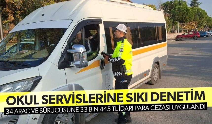 Emniyetten okul servislerine denetim