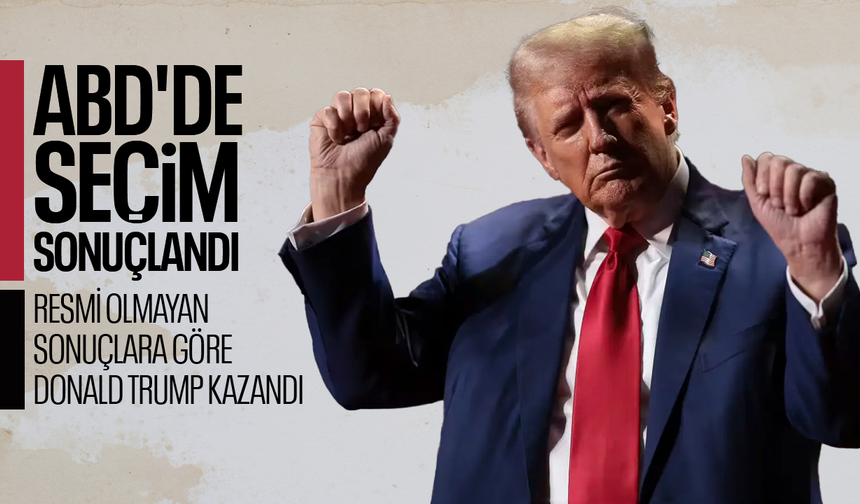 ABD'de seçim sonuçlandı... Resmi olmayan sonuçlara göre Donald Trump kazandı