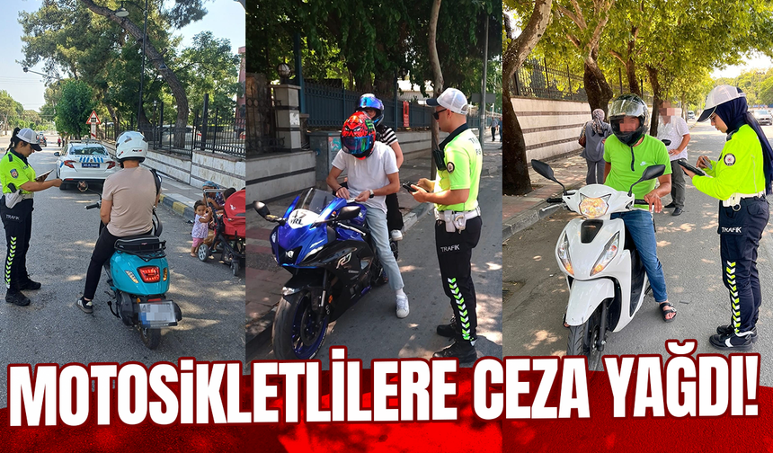 Manisa’da motosikletlilere ceza yağdı