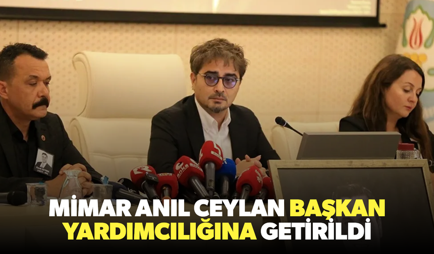 Anıl Ceylan başkan yardımcılığına getirildi