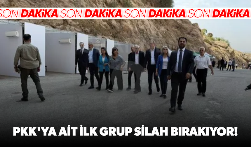 PKK'ya ait ilk grup silah bırakıyor!