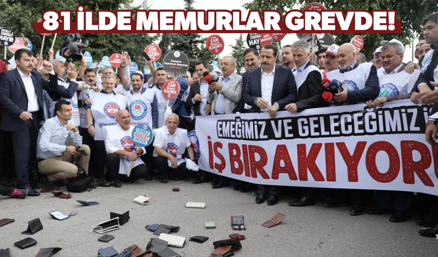 Memurlar grevde! Hizmetlerde aksama yaşanabilir...