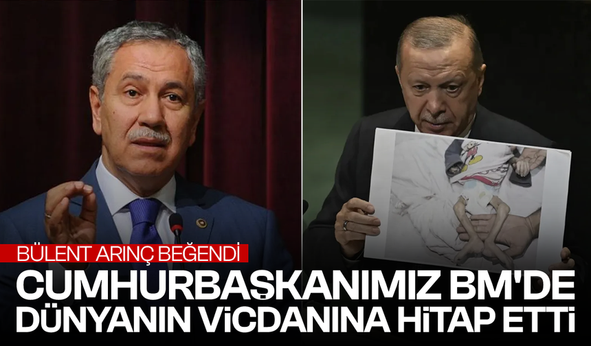 Bülent Arınç: Cumhurbaşkanımız BM'de dünyanın vicdanına hitap etti