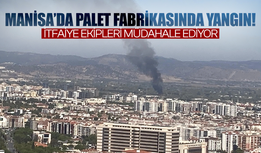 Manisa’da Palet Fabrikasında Yangın: İtfaiye Ekipleri Müdahale Ediyor