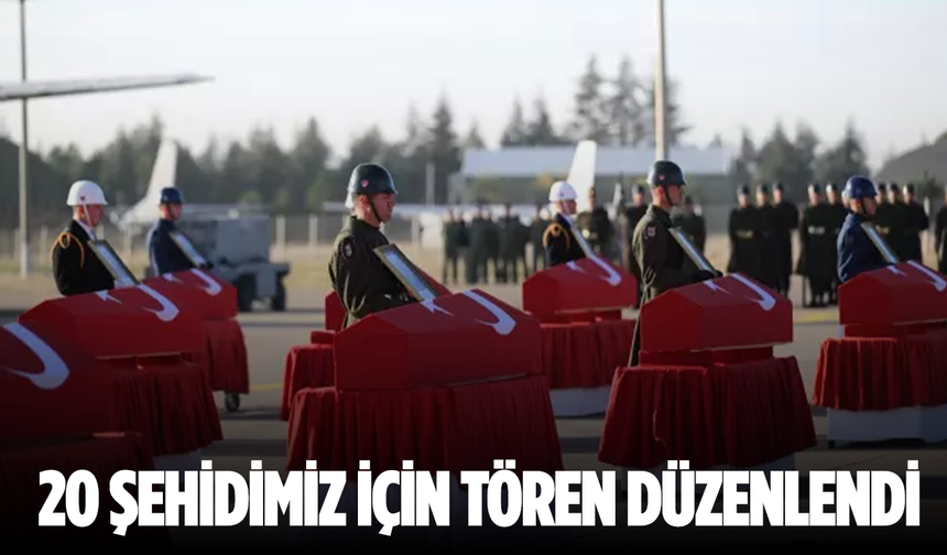 20 şehidimiz için Mürted Komutanlığı'nda tören düzenlendi