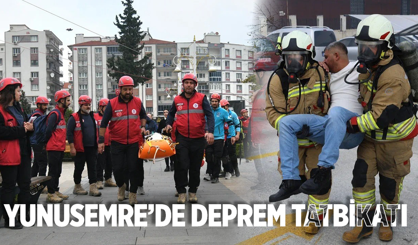 Yunusemre'de 6.8'lik depreme hazırlık...