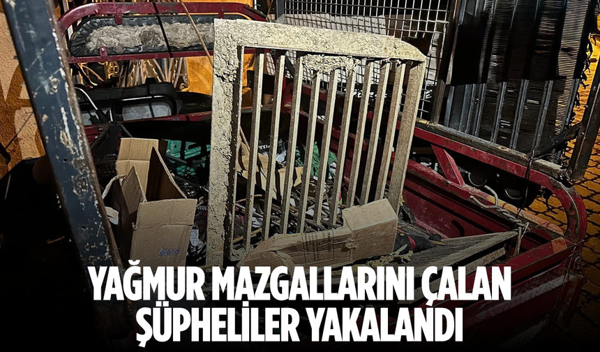 MASKİ’ye ait yağmur mazgallarını çalan şüpheliler yakalandı