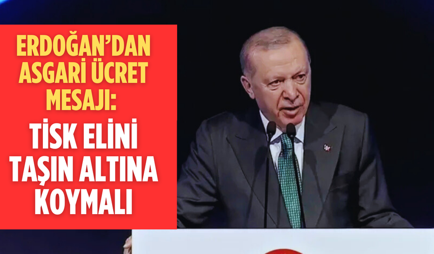Cumhurbaşkanı Erdoğan: TİSK Elini Taşın Altına Koymalı