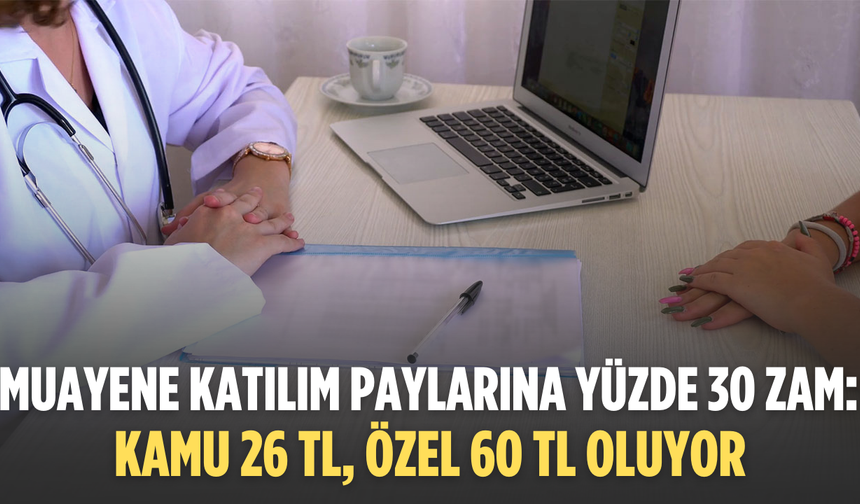 Muayene Ücretlerine Zam: Katılım Payları 1 Ocak 2026’dan İtibaren Artıyor