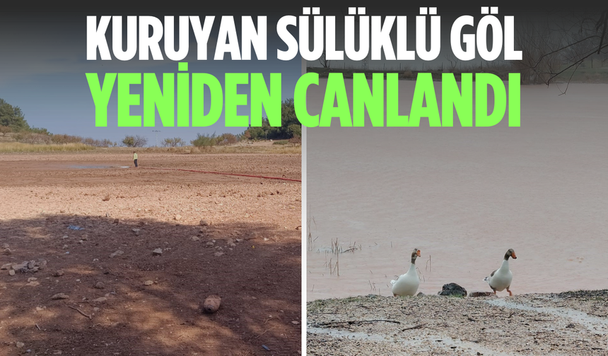 Kuruyan Sülüklü Göl yeniden canlandı