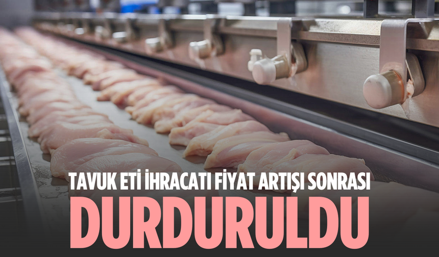Tavuk eti ihracatı fiyat artışı sonrası durduruldu