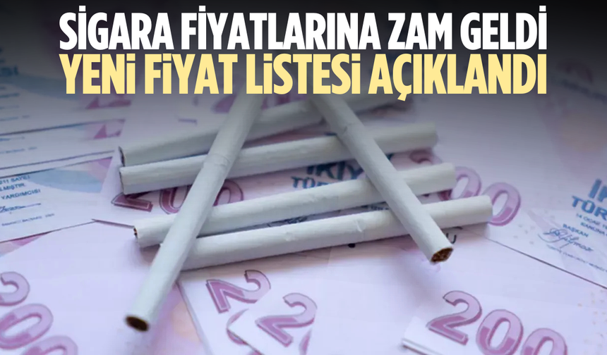 Sigara fiyatlarına zam geldi: En ucuz paket 100 TL oldu