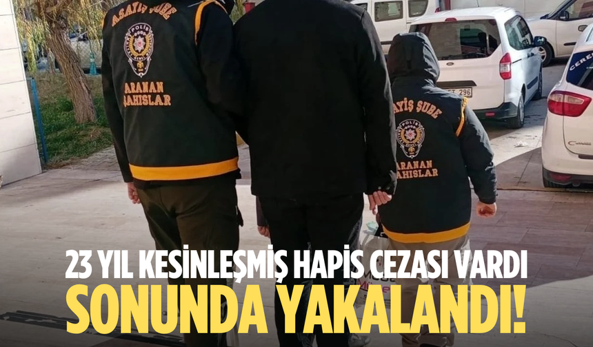 Manisa'da 23 yıl hapis cezasıyla aranan firari yakalandı