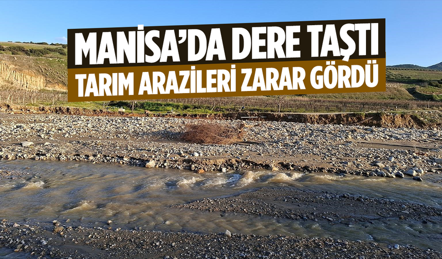 Ziyanlar'da dere taştı, tarım arazileri zarar gördü