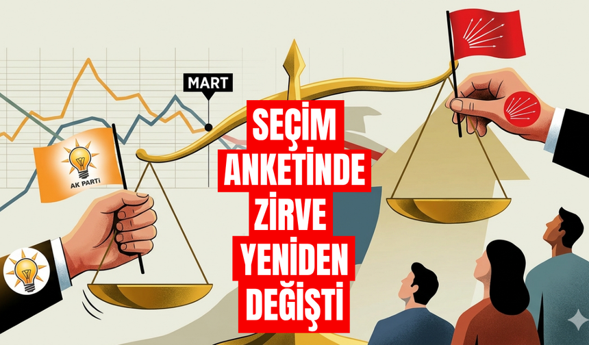 Seçim anketinde zirve yeniden değişti