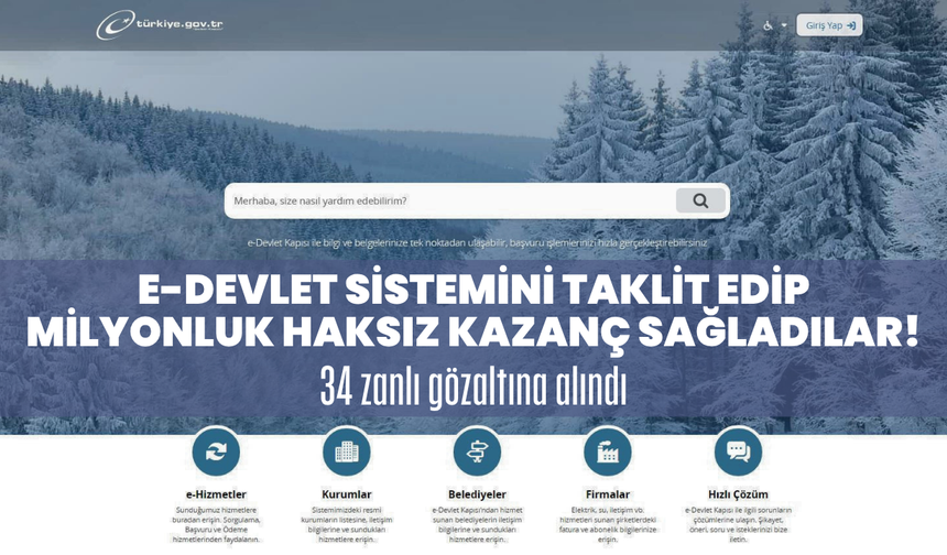 E-devlet görünümlü site üzerinden milyonluk ilk evim kampanyası vurgunu