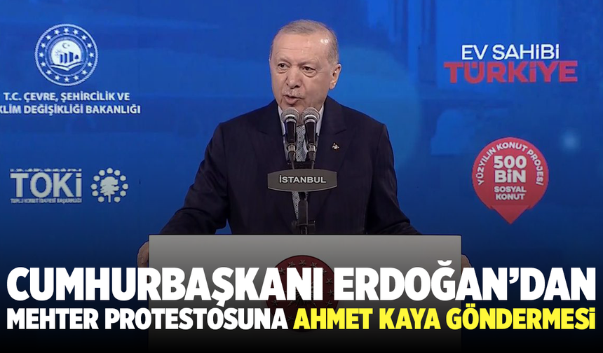 Cumhurbaşkanı Erdoğan’dan Mehter protestosuna Ahmet Kaya göndermesi