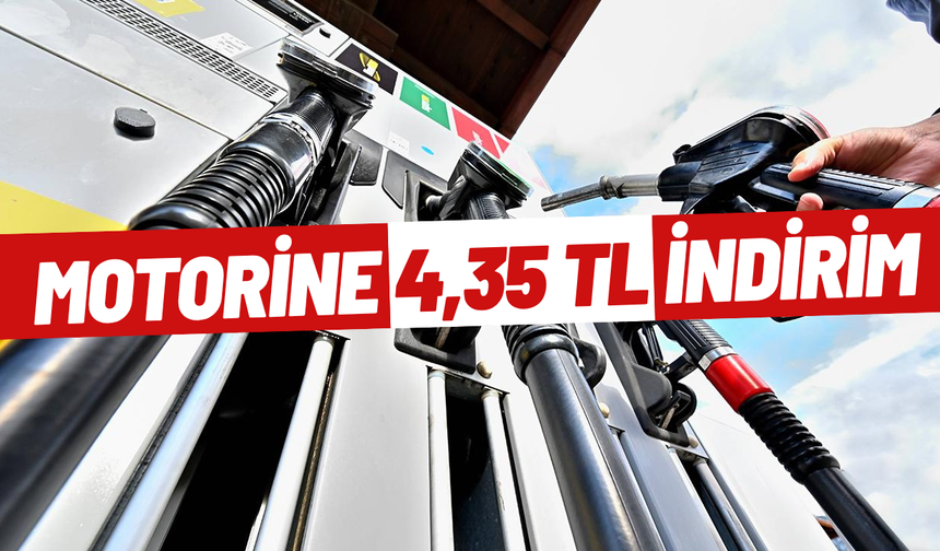 Motorine 4,35 TL indirim geldi