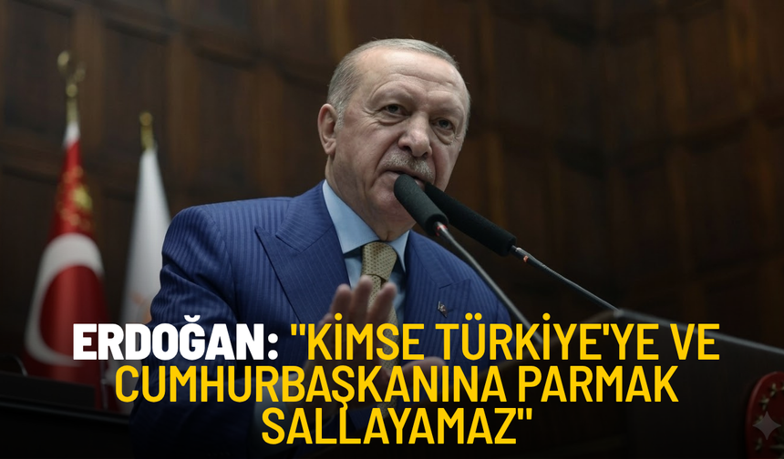 Erdoğan: "Kimse Türkiye'ye ve Cumhurbaşkanına parmak sallayamaz"