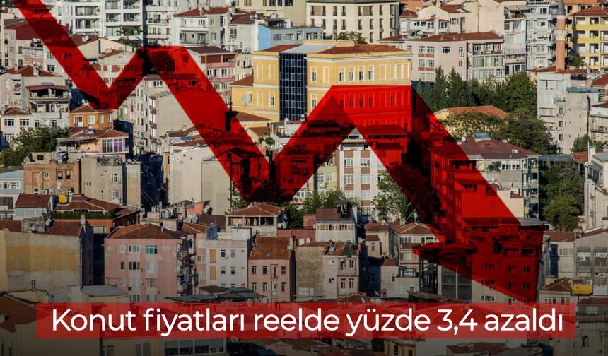 TCMB: "Konut fiyatları reelde yüzde 3,4 azaldı"