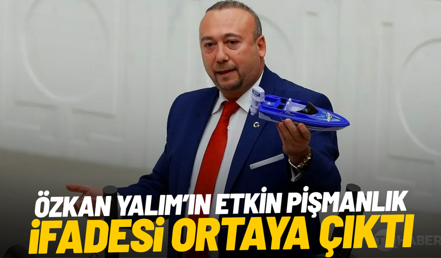 Özkan Yalım’ın etkin pişmanlık ifadesi ortaya çıktı