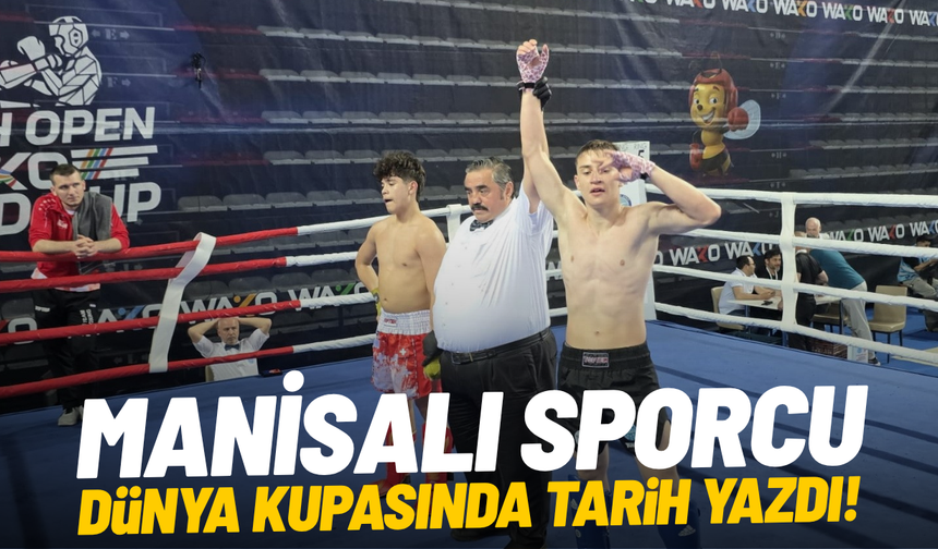 Manisalı sporcu, Dünya Kupası'nda tarih yazdı